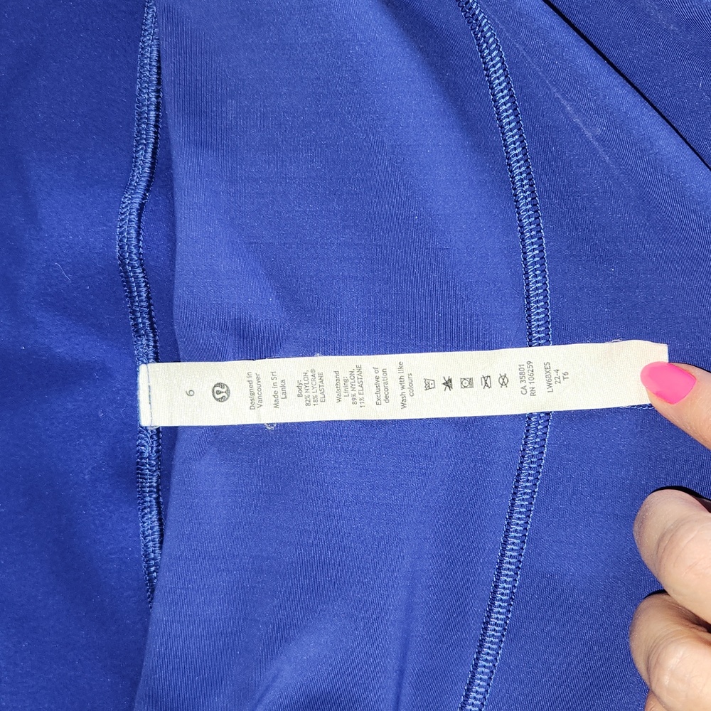 Lululemon Fast and Free High-Rise Fleece Crop 23" - Picture 3 of 3